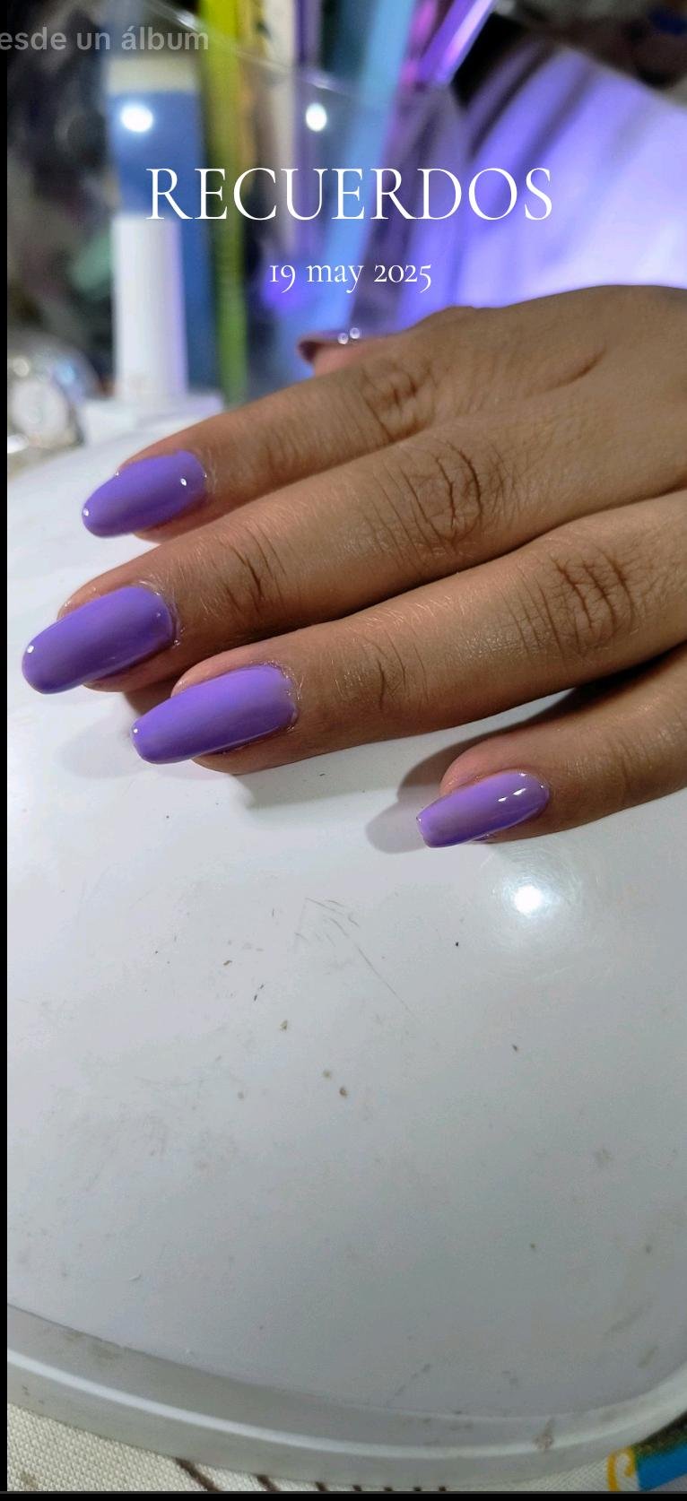 Uñas moradas Susan Beauty